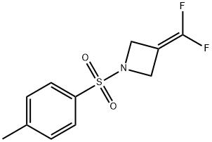 Azetidine, 3-(difluoromethylene)-1-[(4-methylphenyl)sulfonyl]- 化学構造式