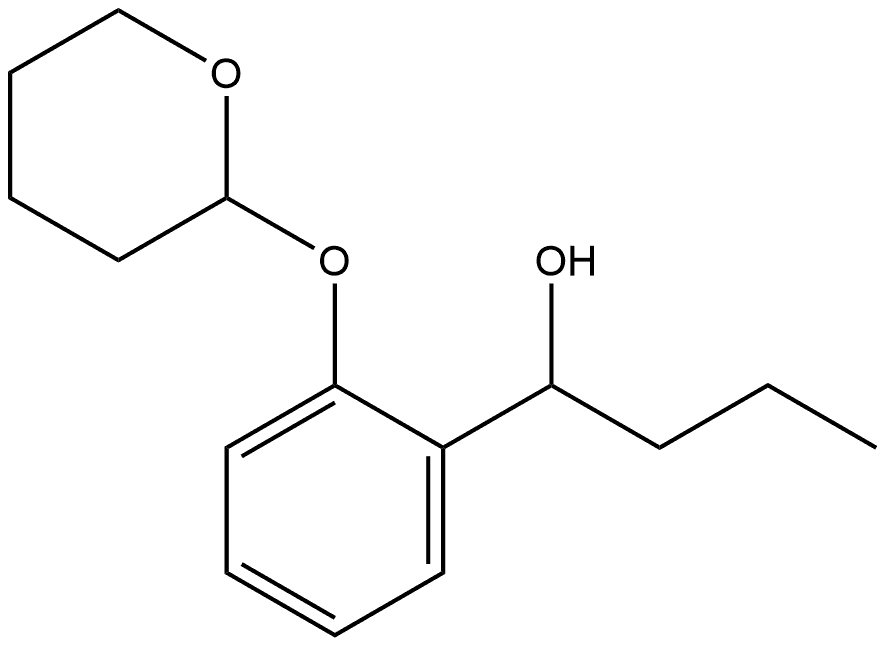 α-Propyl-2-[(tetrahydro-2H-pyran-2-yl)oxy]benzenemethanol Structure