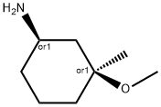 (1R,3S)-3-Methoxy-3-methyl-cyclohexylamine Structure