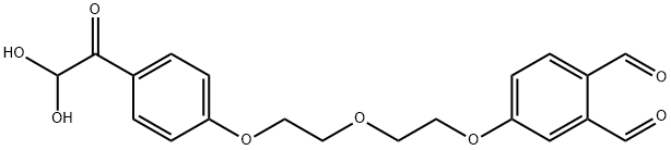 4-(2-(2-(4-(2,2-二羟基乙酰基)苯氧基)乙氧基)乙氧基)苯甲醛 结构式