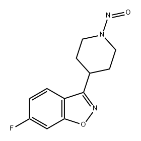 1,2-Benzisoxazole, 6-fluoro-3-(1-nitroso-4-piperidinyl)- Struktur