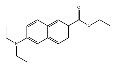 2-Naphthalenecarboxylic acid, 6-(diethylamino)-, ethyl ester Structure
