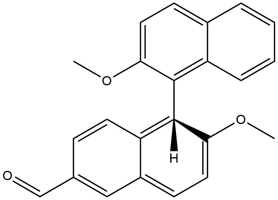 (1S)-2,2′-Dimethoxy[1,1′-binaphthalene]-6-carboxaldehyde Struktur
