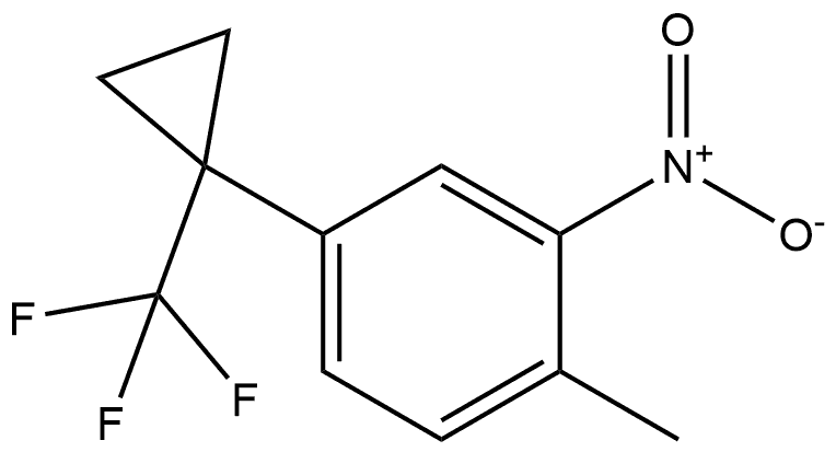 1-methyl-2-nitro-4-(1-(trifluoromethyl)cyclopropyl)benzene 结构式