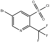 5-溴-2-(三氟甲基)-3-吡啶磺酰氯, 2417286-60-1, 结构式