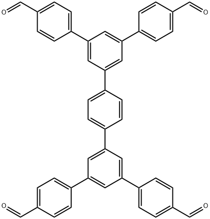 [1,1':3',1'':4'',1''':3''',1''''-Quinquephenyl]-4,4''''-dicarboxaldehyde, 5',5'''-bis(4-formylphenyl)-|5',5'''-双(4-甲酰基苯基)-[1,1':3',1'':4'',1'':3''',1''''-五联苯]-4,4''''-二甲醛