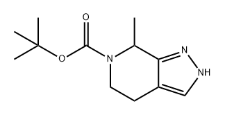 6H-Pyrazolo[3,4-c]pyridine-6-carboxylic acid, 2,4,5,7-tetrahydro-7-methyl-, 1,1-dimethylethyl ester Struktur