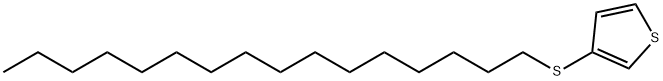 3-(十六烷基硫代)噻吩 结构式