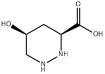 3-Pyridazinecarboxylic acid, hexahydro-5-hydroxy-, (3S,5S)- Struktur