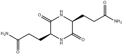 (2S,5S)-3,6-Dioxo-2,5-piperazinedipropanamide Structure