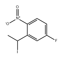 4-氟-2-(1-碘乙基)-1-硝基苯, 2418527-70-3, 结构式