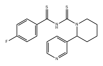 2419233-87-5 1-Piperidinecarbothioamide, N-[(4-fluorophenyl)thioxomethyl]-2-(3-pyridinyl)-