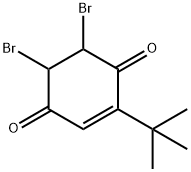 2-Cyclohexene-1,4-dione, 5,6-dibromo-2-(1,1-dimethylethyl)- Structure