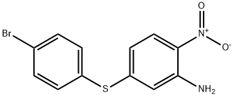 Benzenamine, 5-[(4-bromophenyl)thio]-2-nitro- Structure