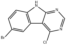 6-bromo-4-chloro-9H-pyrimido[4,5-b]indole,2422124-85-2,结构式
