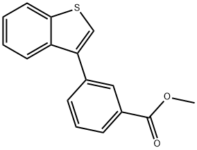 Benzoic acid, 3-benzo[b]thien-3-yl-, methyl ester Structure