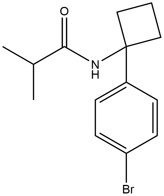 N-(1-(4-溴苯基)环丁基)异丁酰胺, 2429258-01-3, 结构式