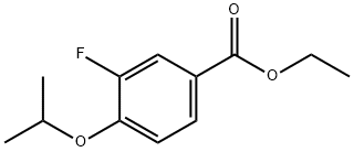 Ethyl 3-fluoro-4-isopropoxybenzoate 结构式