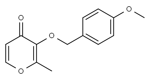4H-Pyran-4-one, 3-[(4-methoxyphenyl)methoxy]-2-methyl- Structure