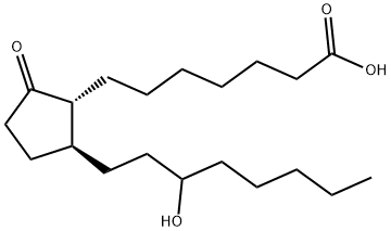 Prostan-1-oic acid, 15-hydroxy-9-oxo- (9CI) Structure