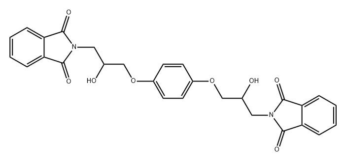 Phthalimide, N,N'-[p-phenylenebis[oxy(2-hydroxytrimethylene)]]di- (8CI) Structure