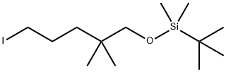 Silane, (1,1-dimethylethyl)[(5-iodo-2,2-dimethylpentyl)oxy]dimethyl- Struktur