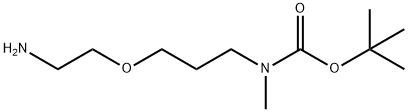 Carbamic acid, N-[3-(2-aminoethoxy)propyl]-N-methyl-, 1,1-dimethylethyl ester Structure