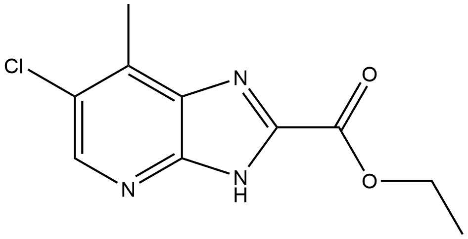 Ethyl 6-Chloro-7-methyl-1H-imidazo[4,5-b]pyridine-2-carboxylate Structure