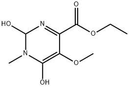 4-Pyrimidinecarboxylic acid, 1,2-dihydro-2,6-dihydroxy-5-methoxy-1-methyl-, ethyl ester Structure