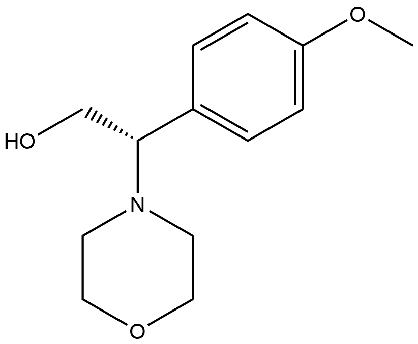 (βS)-β-(4-Methoxyphenyl)-4-morpholineethanol 结构式