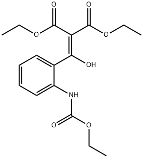Propanedioic acid, 2-[[2-[(ethoxycarbonyl)amino]phenyl]hydroxymethylene]-, 1,3-diethyl ester Structure