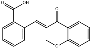 Benzoic acid, 2-[(1E)-3-(2-methoxyphenyl)-3-oxo-1-propen-1-yl]- Structure