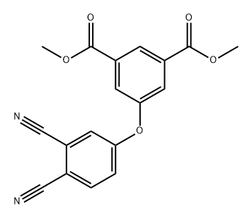 1,3-Benzenedicarboxylic acid, 5-(3,4-dicyanophenoxy)-, 1,3-dimethyl ester Structure