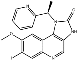 (R)-7-碘-8-甲氧基-1-(1-(吡啶-2-基)乙基)-1H-咪唑并[4,5-C]喹啉-2(3H)-酮 结构式