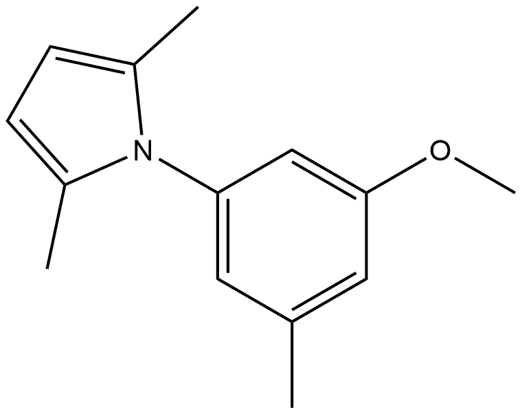 1-(3-Methoxy-5-methylphenyl)-2,5-dimethyl-1H-pyrrole Structure