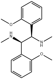 1,2-Ethanediamine, 1,2-bis(2-methoxyphenyl)-N1,N2-dimethyl-, (1R,2R)- Structure