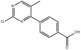 4-(2-氯-5-甲基嘧啶-4-基)苯甲酸, 2445501-72-2, 结构式
