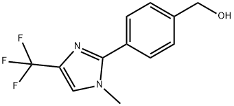 (4-(1-甲基-4-(三氟甲基)-1H-咪唑-2-基)苯基)甲醇 结构式