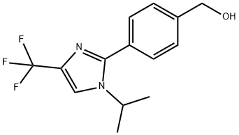 Benzenemethanol, 4-[1-(1-methylethyl)-4-(trifluoromethyl)-1H-imidazol-2-yl]- Struktur