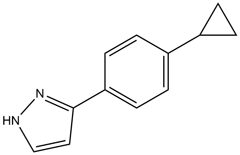 3-(4-Cyclopropylphenyl)-1H-pyrazole Structure