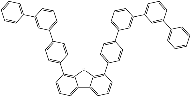 Dibenzofuran, 4-[1,1':3',1'':3'',1'''-quaterphenyl]-4-yl-6-[1,1':3',1''-terphenyl]-4-yl- Struktur