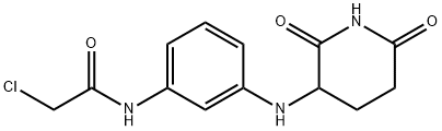 Acetamide, 2-chloro-N-[3-[(2,6-dioxo-3-piperidinyl)amino]phenyl]- Structure