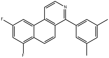 Benz[f]isoquinoline, 4-(3,5-dimethylphenyl)-7,9-difluoro- 结构式