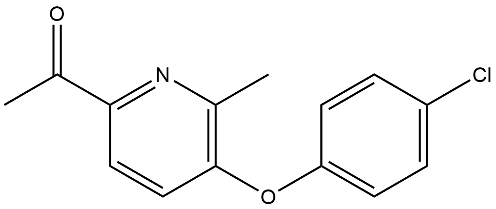 1-(5-(4-chlorophenoxy)-6-methylpyridin-2-yl)ethan-1-one|1-(5-(4-氯苯氧基)-6-甲基吡啶-2-基)乙烷-1-酮