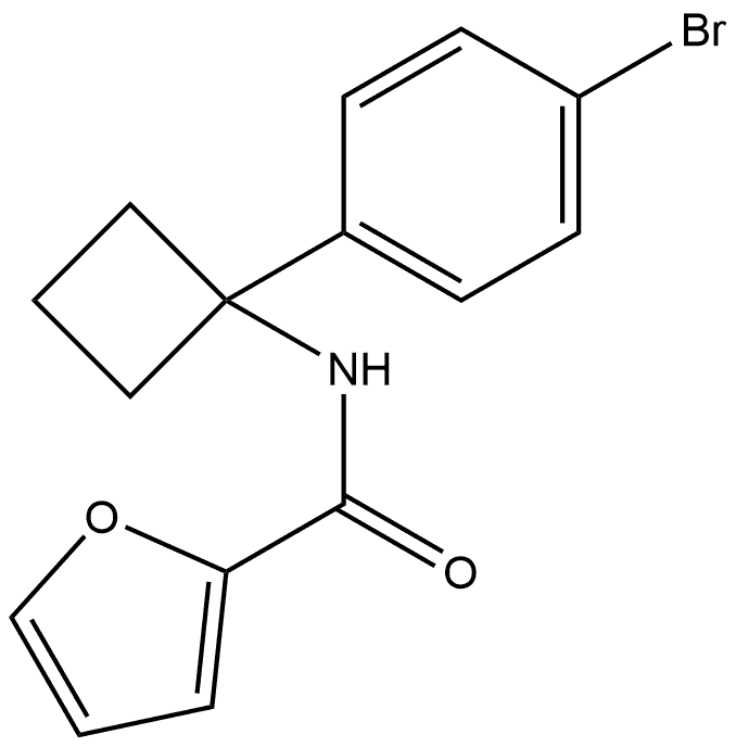 N-1-(4-Bromophenyl)cyclobutyl-2-furancarboxamide Structure