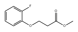 Propanoic acid, 3-(2-fluorophenoxy)-, methyl ester Structure