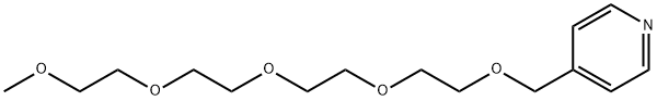 Pyridine, 4-(2,5,8,11,14-pentaoxapentadec-1-yl)- Structure