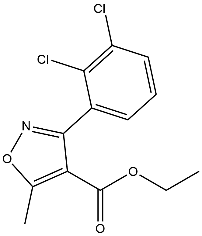 Ethyl 3-(2,3-Dichlorophenyl)-5-methylisoxazole-4-carboxylate Structure