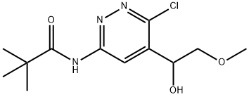 Propanamide, N-[6-chloro-5-(1-hydroxy-2-methoxyethyl)-3-pyridazinyl]-2,2-dimethyl- Structure