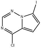 Pyrrolo[2,1-f][1,2,4]triazine, 4-chloro-7-iodo- 结构式